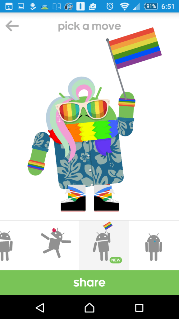 Androidify ve verzi 4.0