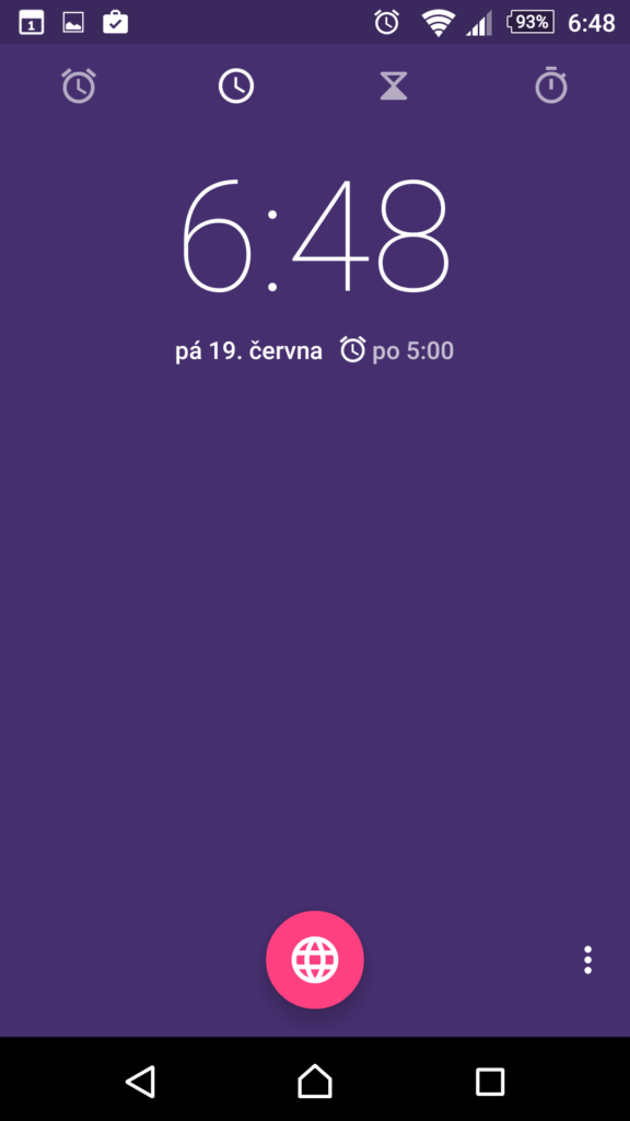 Aplikace Hodiny
