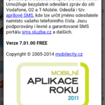 Informace o aplikaci