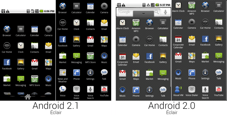 Android 2.0 a 2.1