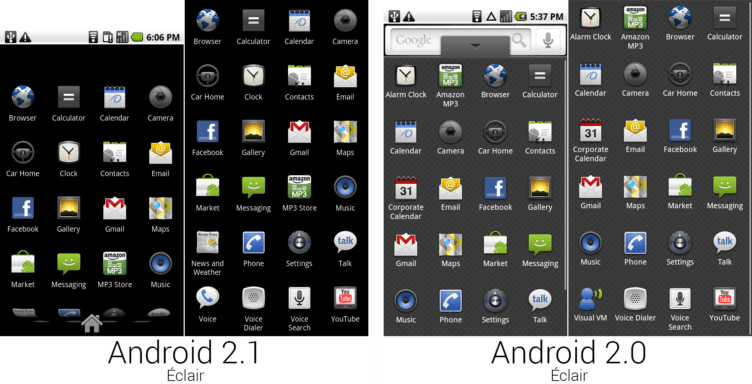Android 2.0 a 2.1