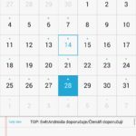 Huawei MediaPad T1 kalendář