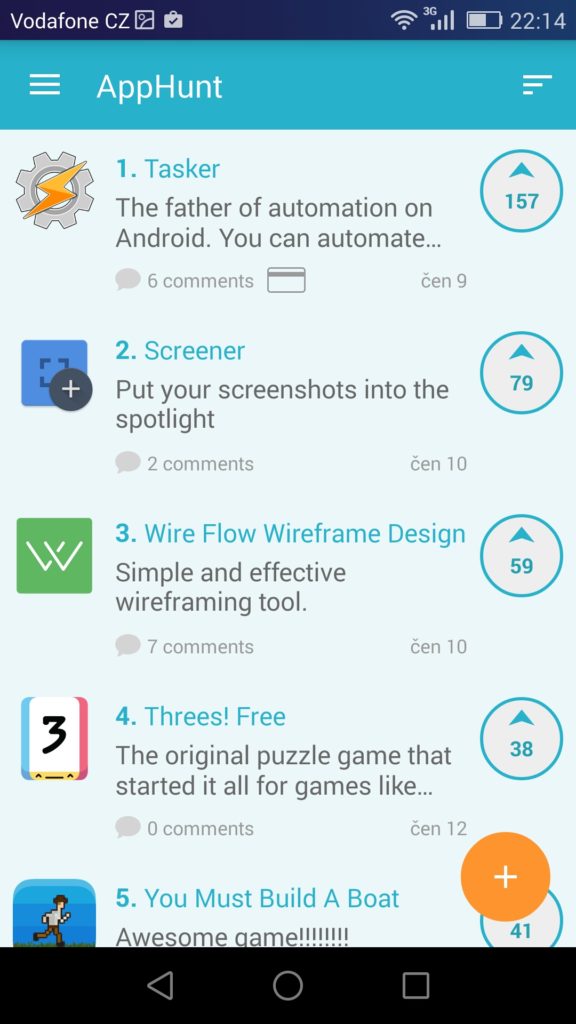 anroid aplikace apphunt 1