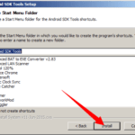 Proces instalace SDK Tools