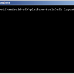 Příkaz adb logcat
