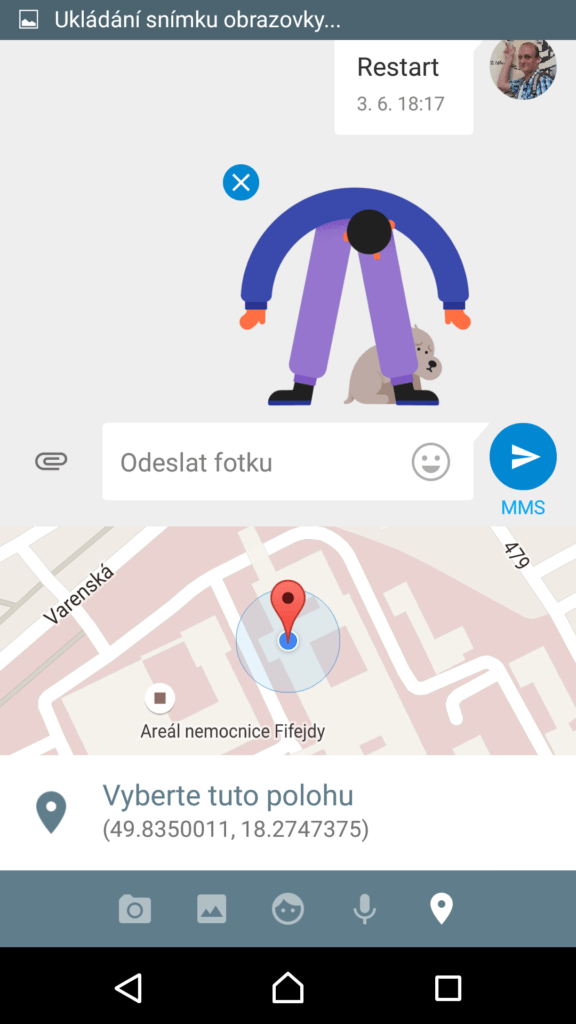 Sdílení polohy