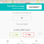 Informace o právě používané Wi-Fi