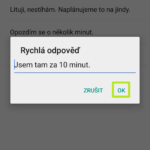 Upravte si rychlé odpovědi