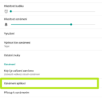 Klepněte na položku Oznámení aplikací