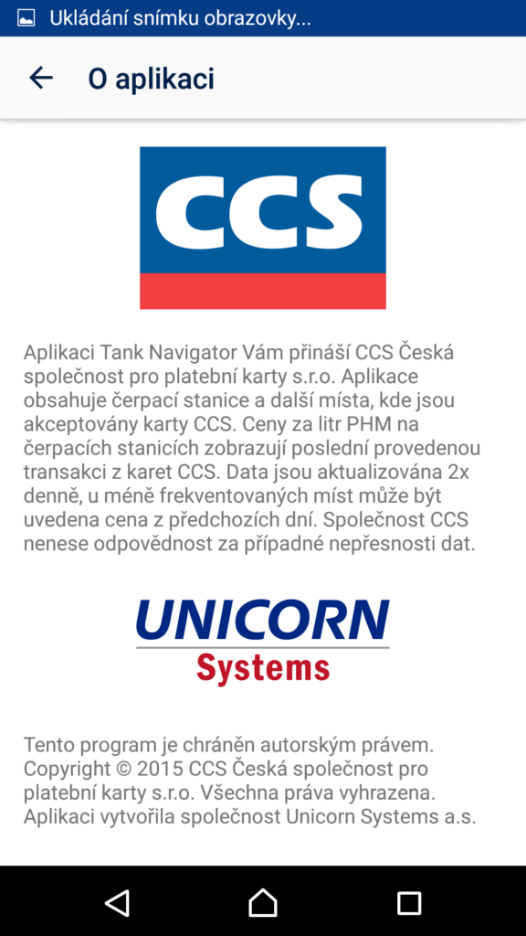 Informace o programu