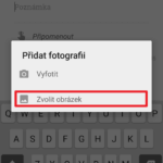 Pořiďte nebo vyberte obrázek