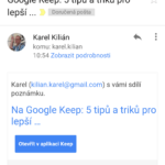 Pozvanému uživateli přijde e-mail