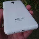 Meizu M2 Note 2 – záda telefonu, logo výrobce