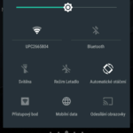 Sony Xperia Z3+ –  notifikační lišta