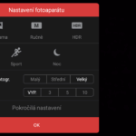 Vodafone Smart Prime 6 fotoaplikace nastavení