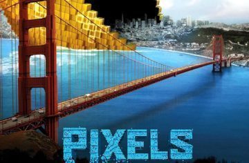 Hra PIXELS Defense: Chraňte město před obřím Pac Manem