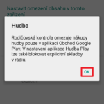 Nastavení filtrování