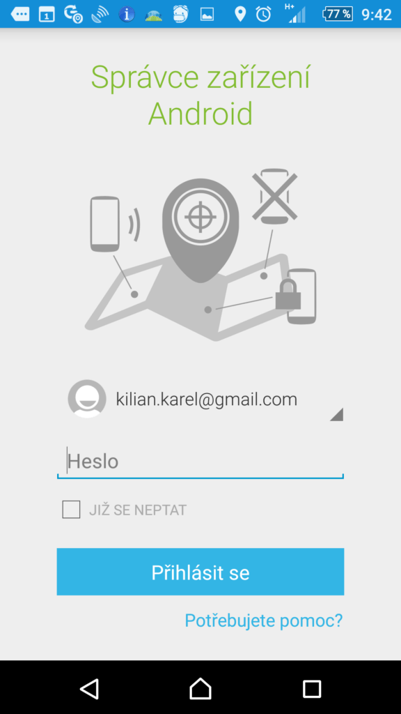 Správce zařízení Android