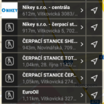 POI: čerpací stanice