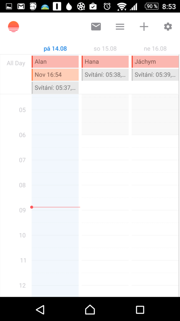 Sunrise Calendar