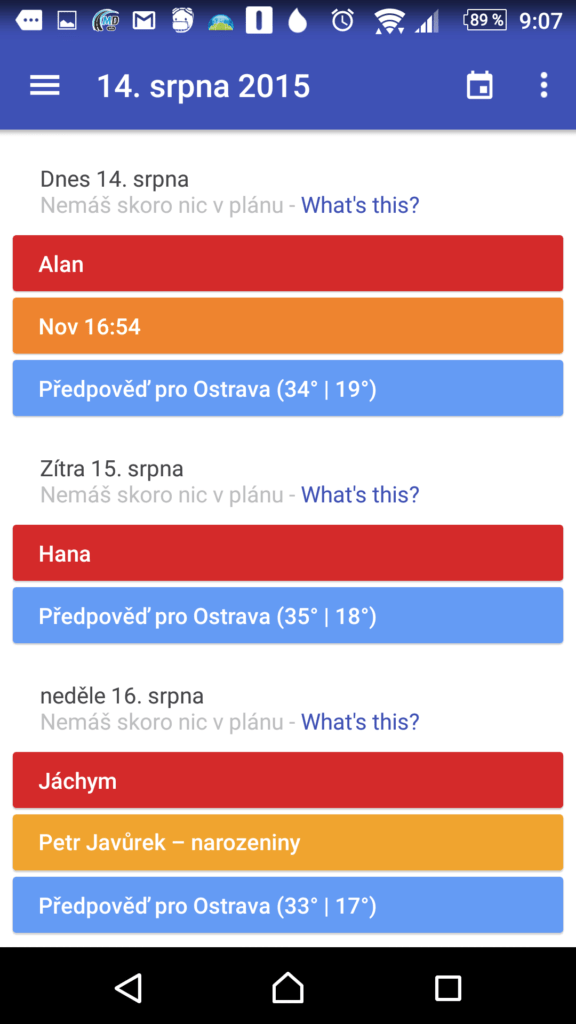 Today Calendar