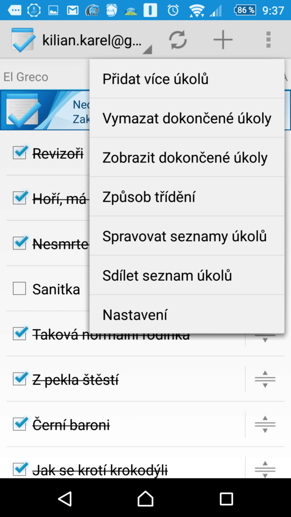 Tasks (Úkoly)