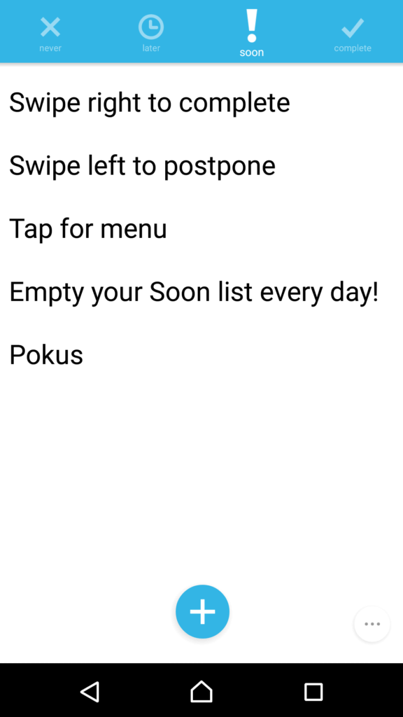 Sooner Or Later ToDo