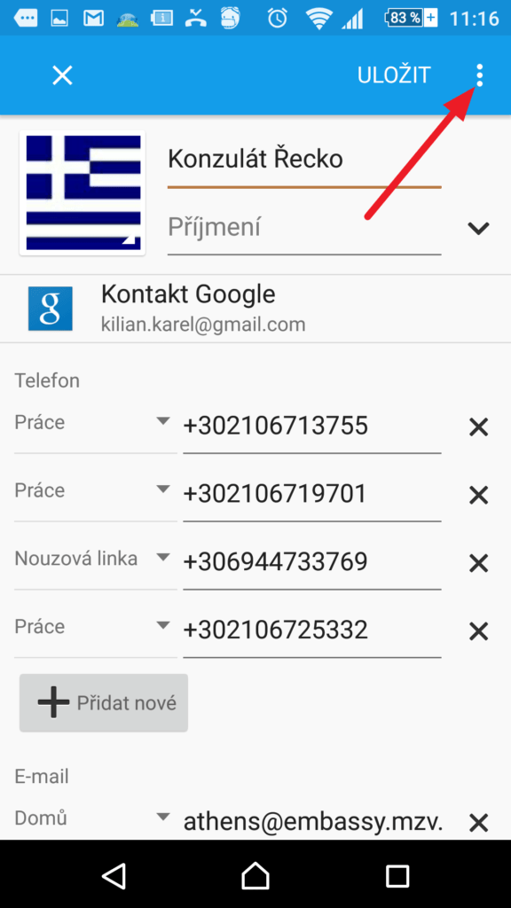 Kontextová nabídka