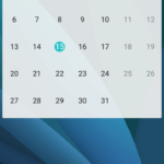 Huawei P8 Lite kalendář widget