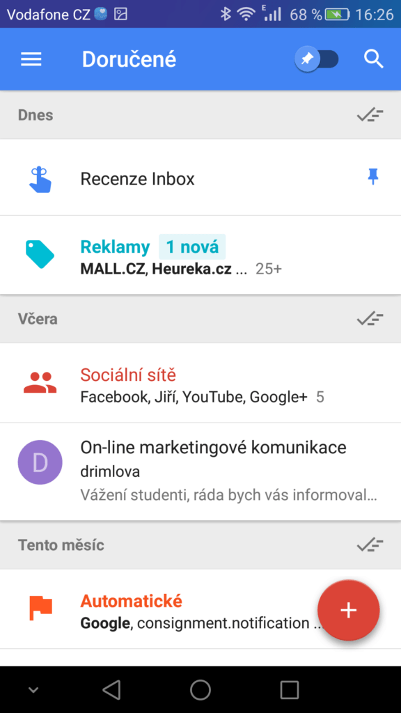 Inbox připomenutí 2