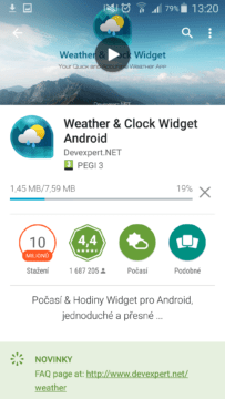 Widget Google Play 2