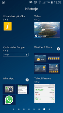 Widget v nástrojích 1