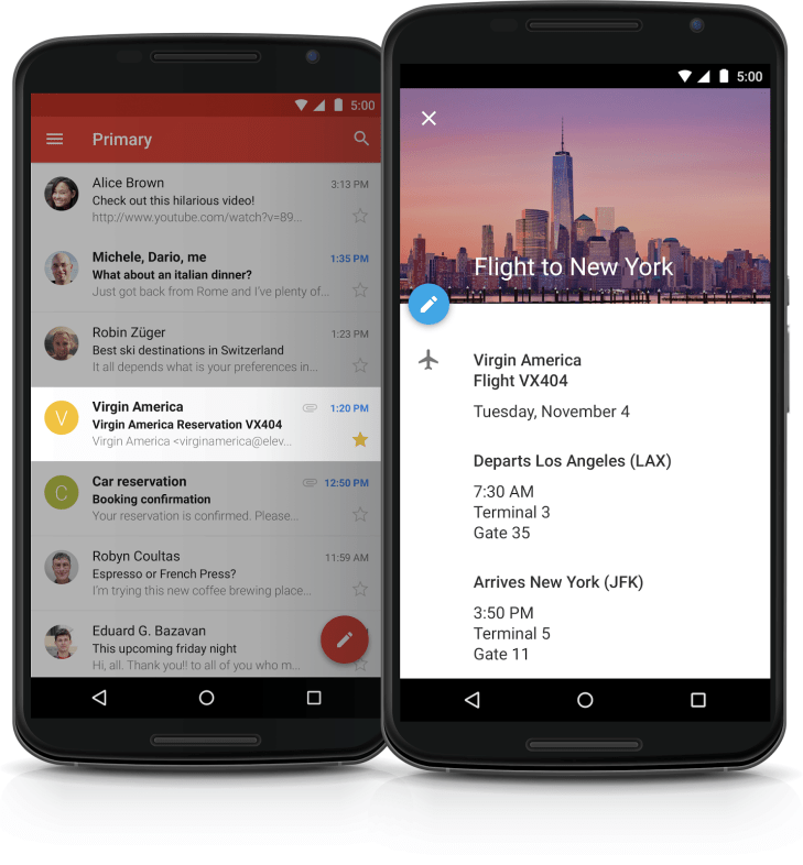 Gmail bude automaticky vytvářet události v Kalendáři Google