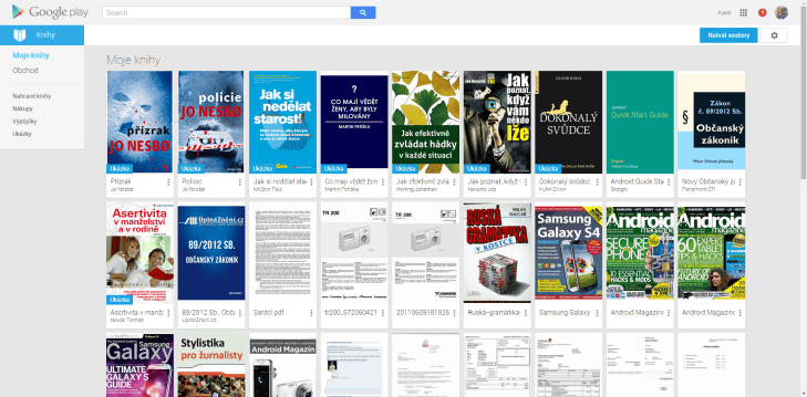 Obchod Play: nahrané a zakoupené knihy lze číst například na počítači