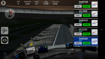 Rozhraní aplikace Unmatched Air Traffic Control