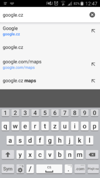 Google zadání webu