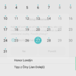 Honor 7 kalendář