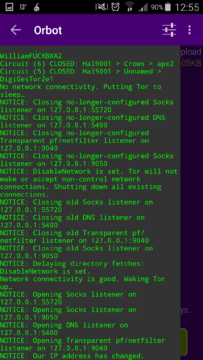 Orbot: Proxy with Tor - Log