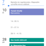 OnePlus 2 – Prostředí systému, kalendář