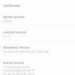 Android 5.1.1 pro Sony Xperia Z