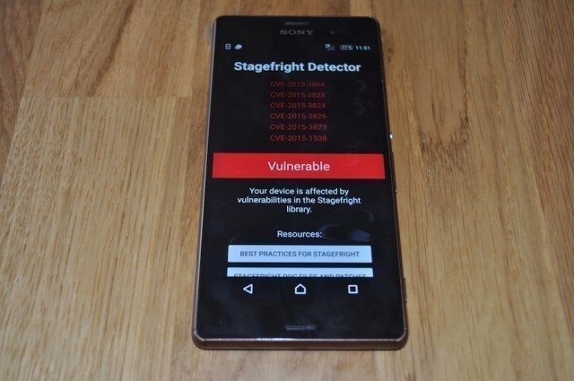 Sony Xperia Z3 s firmwarem 23.4.A.1.200 - zranitelná