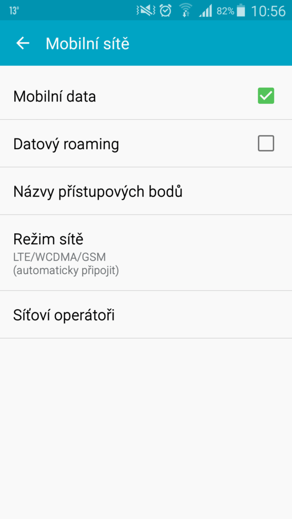 mobilní data 1