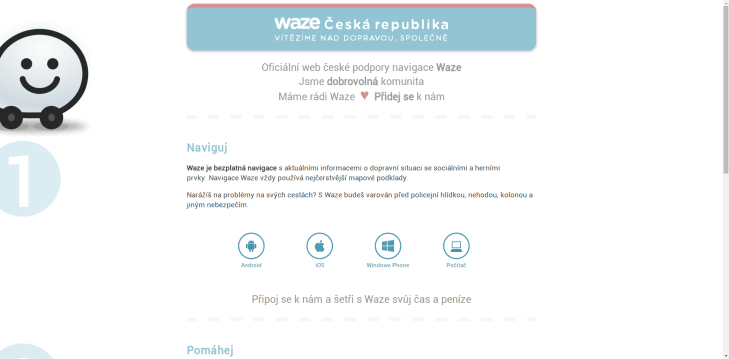 Nedávno byl spuštěn oficiální web české podpory navigace Waze - Wazer.cz, kde se můžete dozvědět další informace o této navigační aplikaci