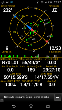 Sony Xperia Z3 Compact - lokalizace polohy GPS