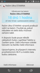 Sony Xperia Z3 Compact - úsporný režim STAMINA (1)