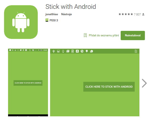 stick with android