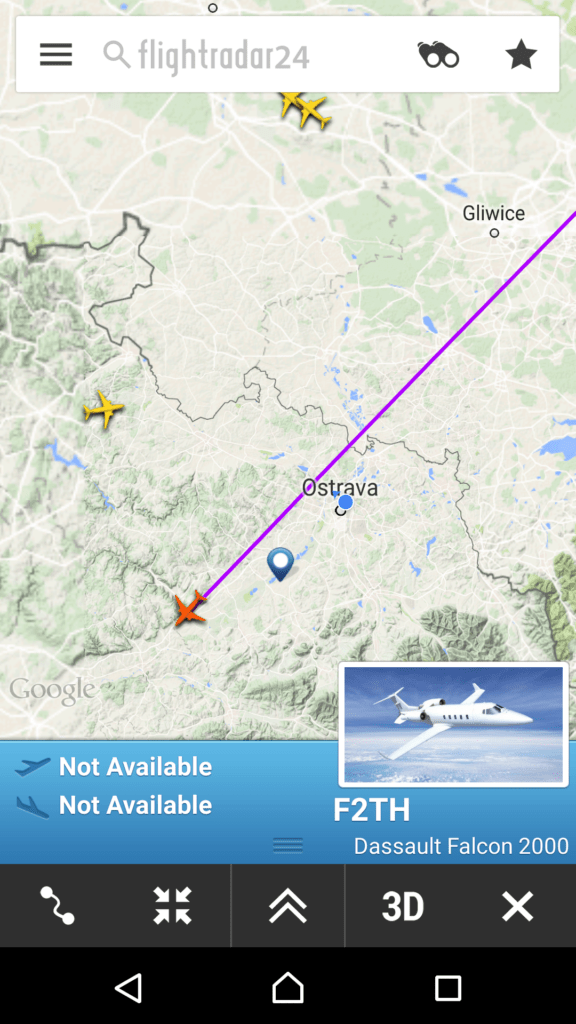 FlightRadar24 s moderním vzhledem