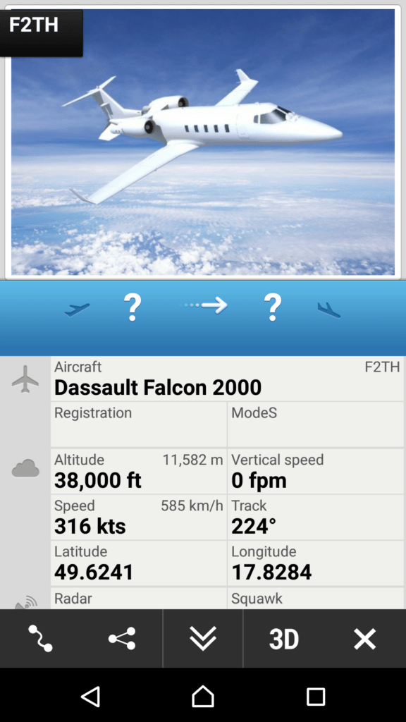FlightRadar24 s moderním vzhledem