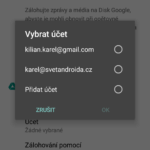 Který účet Google použít