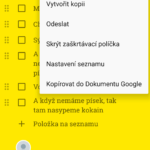 Další možnosti poznámky